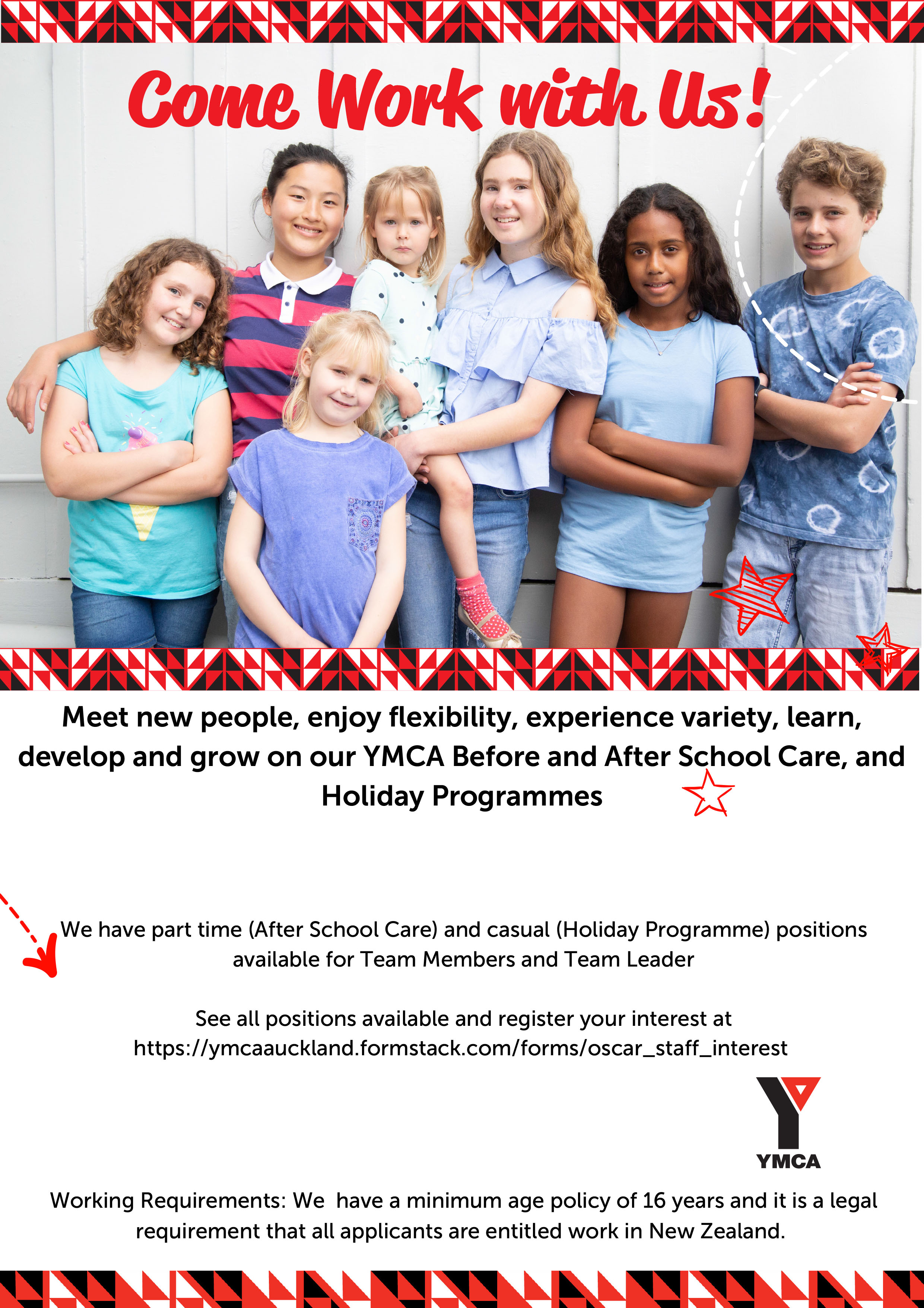 YMCA Holiday Programme Positions